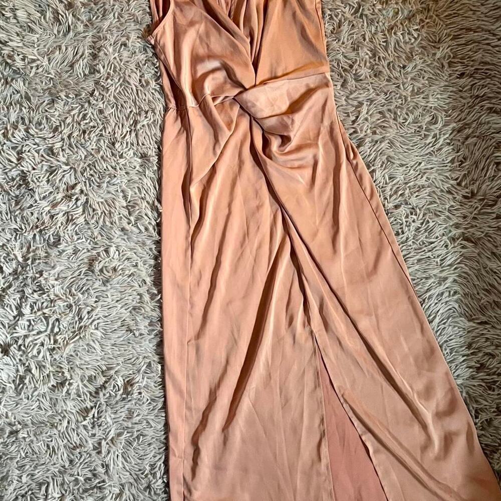 Satin Ruched Bodycon Fairycore Cottage‎ core Preppy Coquette Twee Split Dress